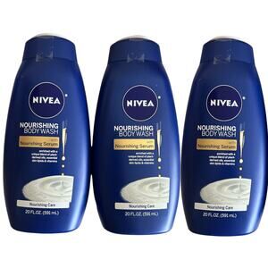Lot 3 Nivea Nourishing Care Body Wash, 20 fl oz